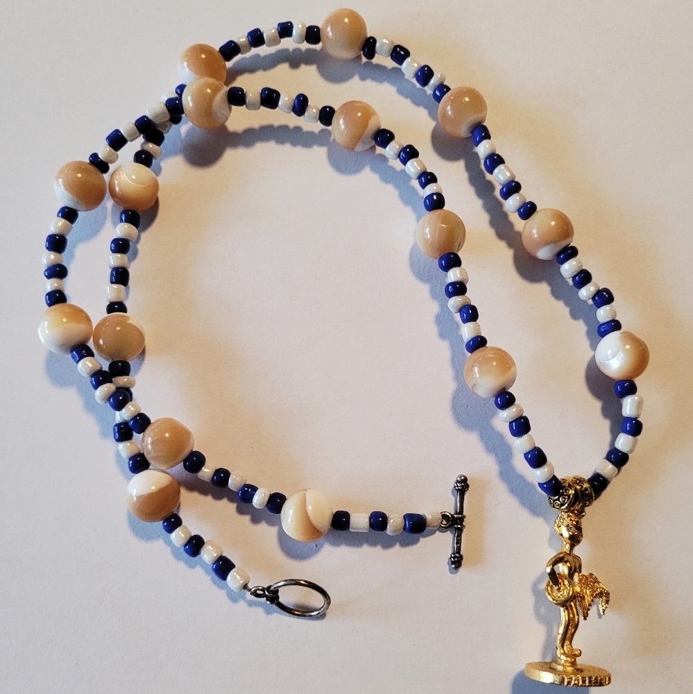 Fallen Angel Upcycled Agate Necklace
